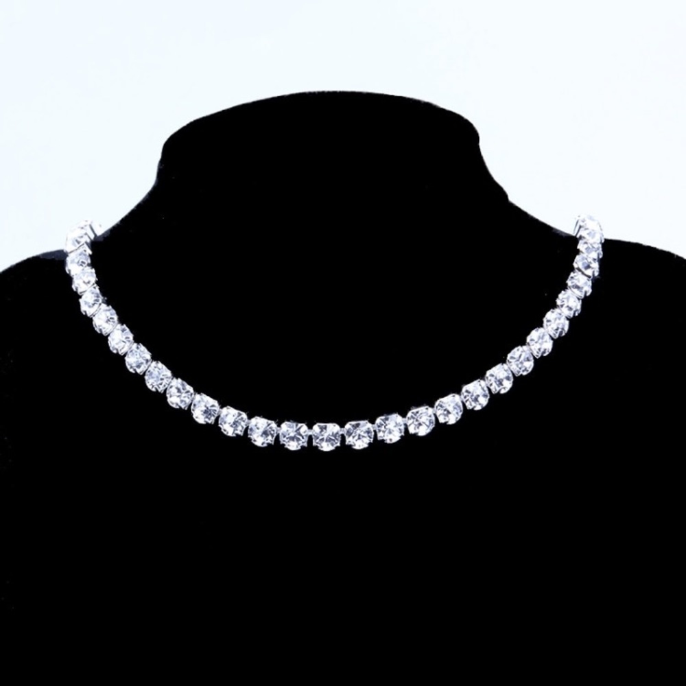 New! Elegant Rhinestone Necklace